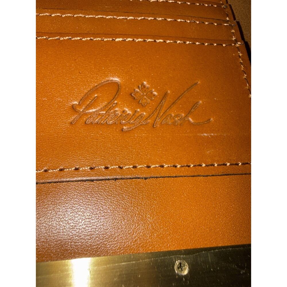Patricia Nash Women's CAUCHY Wallet Italian Brown Leather Gold Clasp NWT - Picture 4 of 5